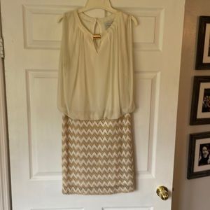 Midi champagne dress